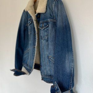 Old Navy Sherpa Lined Denim Jacket